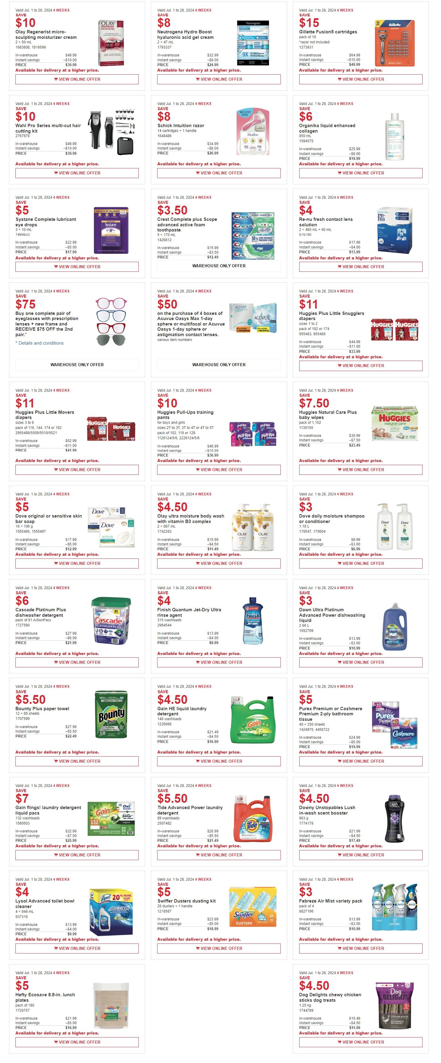 Costco (ON, West & Atlantic Canada) Weekly Savings July 1 to 28