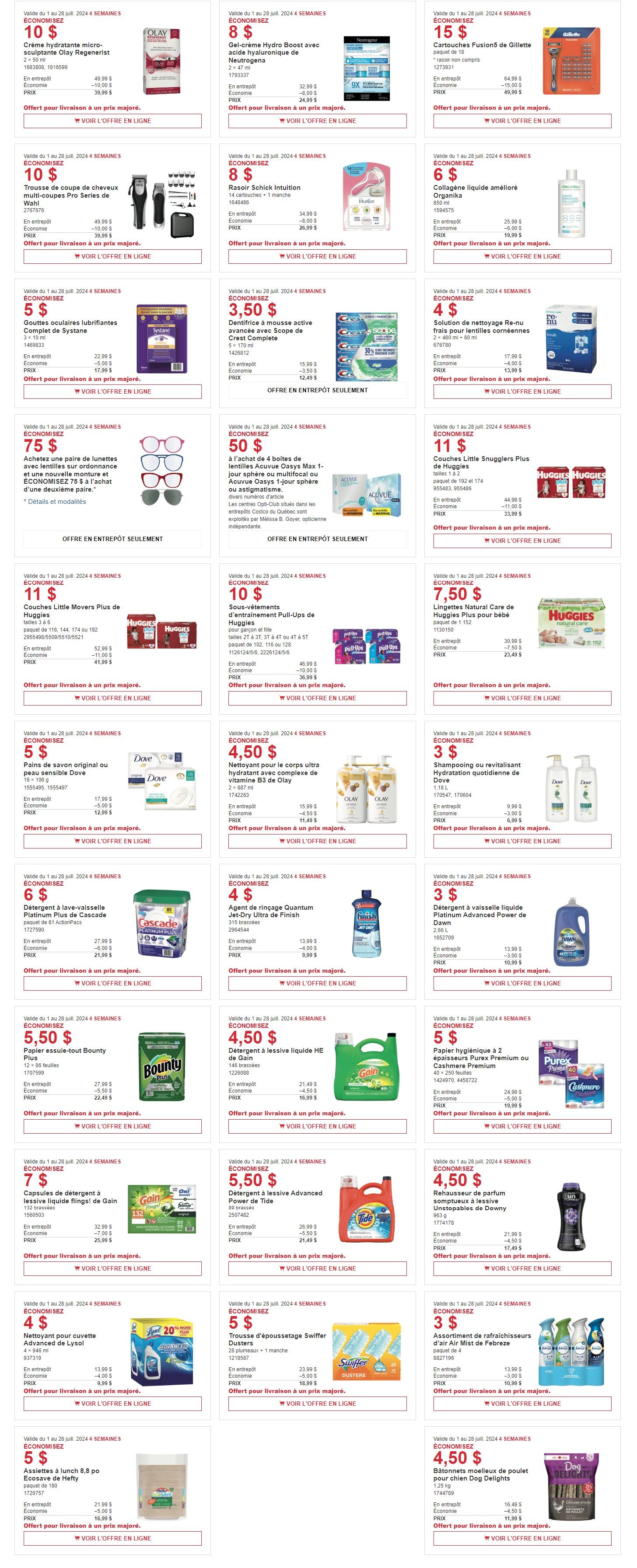Costco (QC) Weekly Savings July 1 to 28