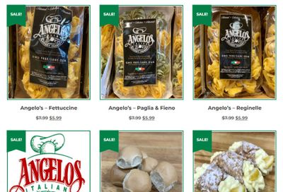 Angelo's Italian Bakery Monthly Specials July 1 to 31