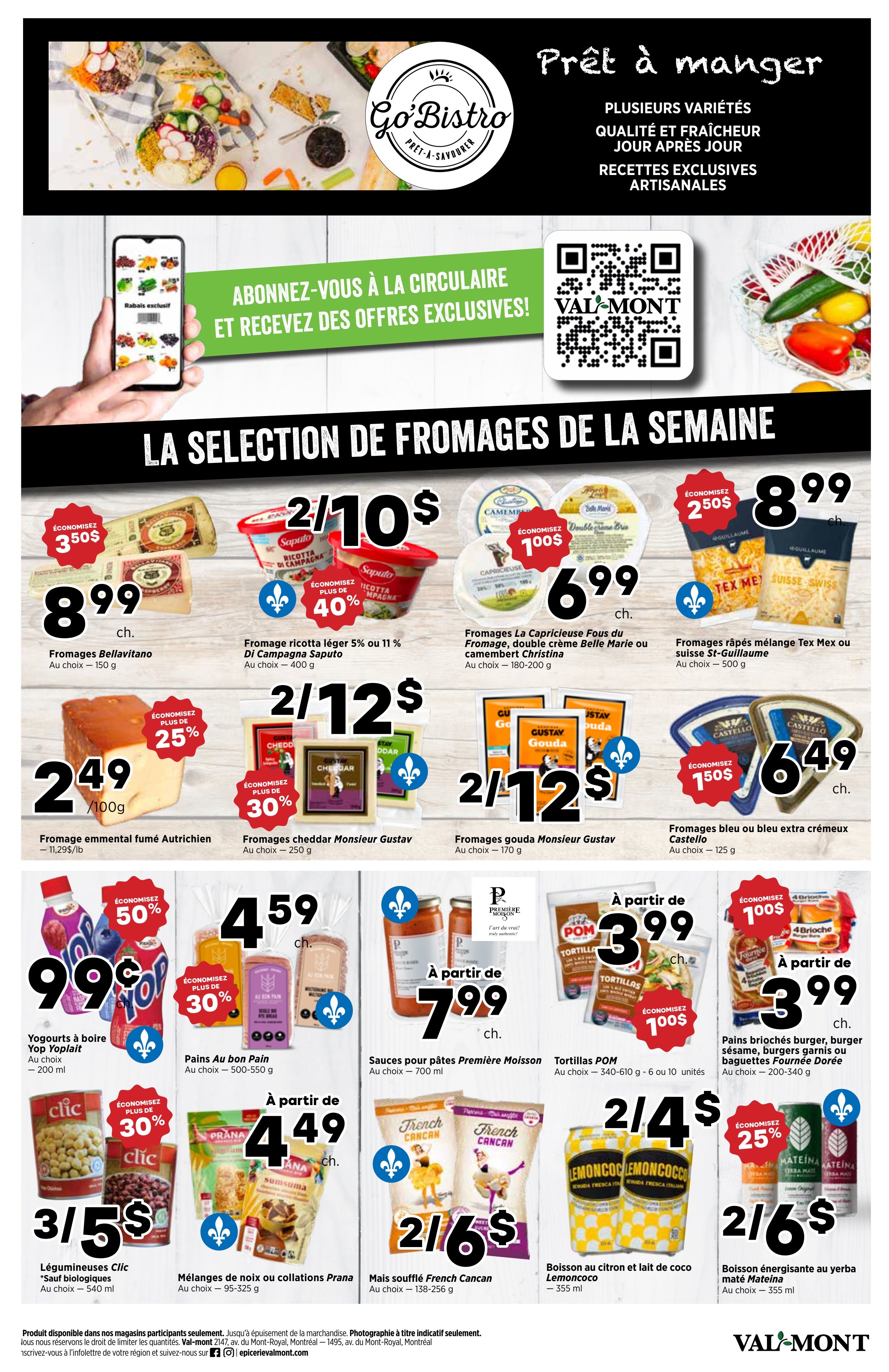 Val-Mont Flyer July 4 to 10