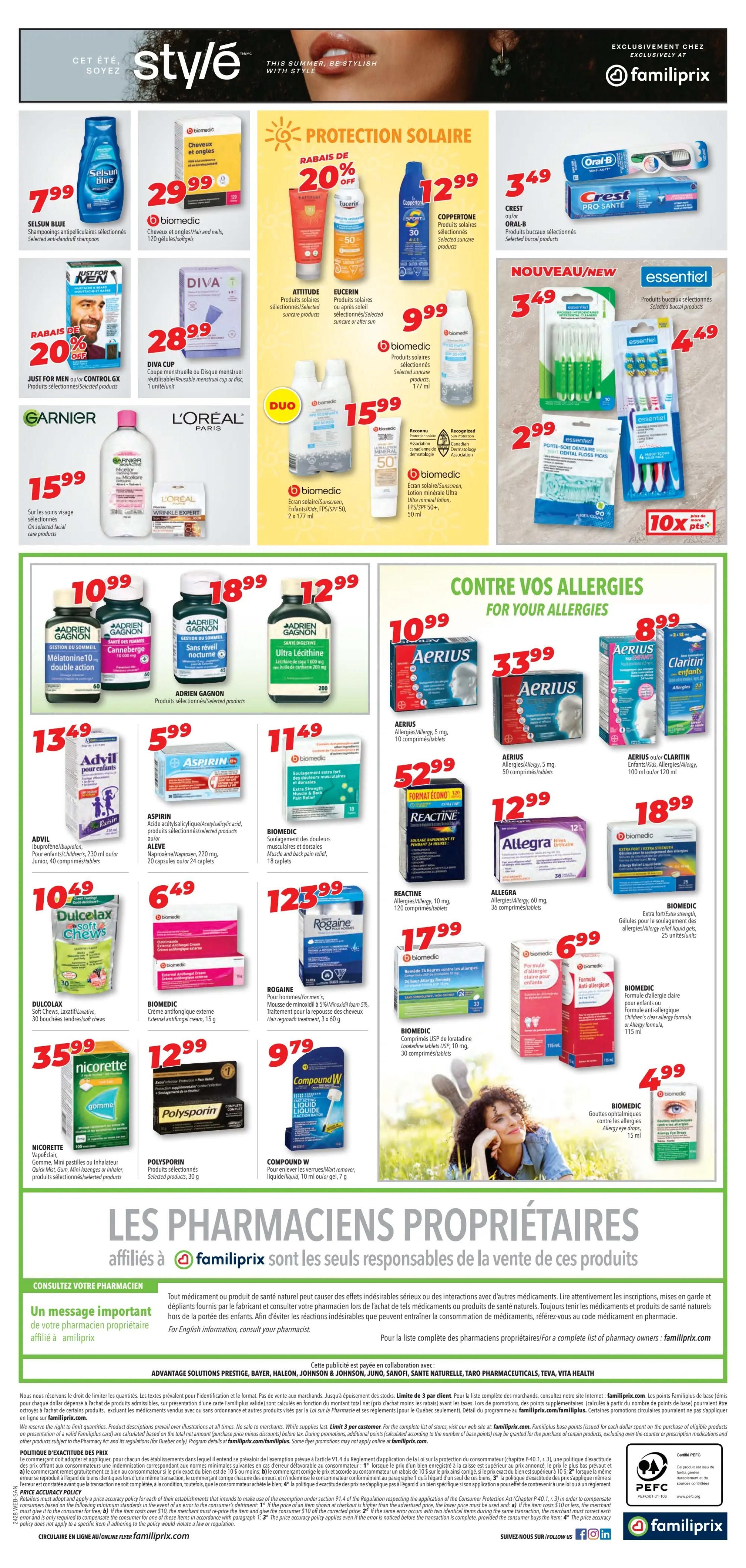 Familiprix Sante Flyer July 4 to 10