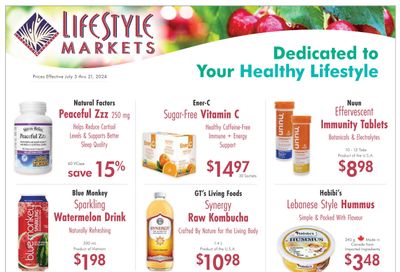 Lifestyle Markets Flyer July 3 to 21