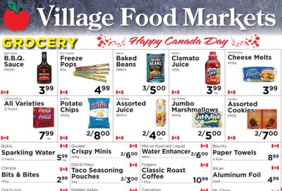 Village Food Markets Flyer June 26 to July 2