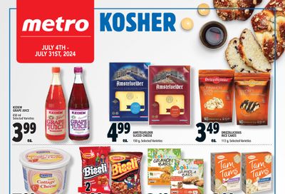Metro (ON) Kosher Flyer July 4 to 31