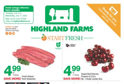 Highland Farms Flyer July 4 to 17