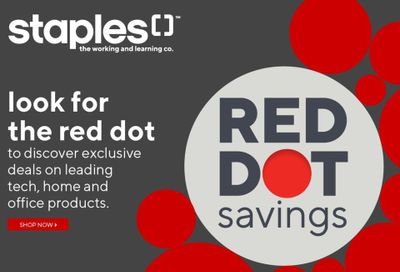 Staples Red Dot Savings Flyer July 3 to 9