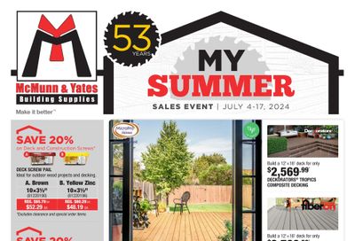 McMunn & Yates Building Supplies Flyer July 4 to 17