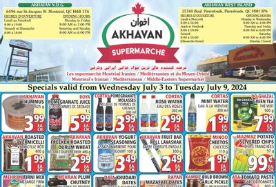 Akhavan Supermarche Flyer July 3 to 9