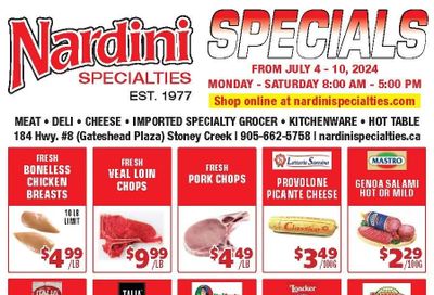 Nardini Specialties Flyer July 4 to 10