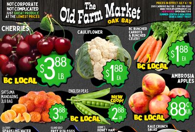The Old farm Market (Oak Bay) Flyer July 4 to 10
