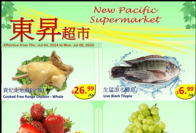 New Pacific Supermarket Flyer July 4 to 8