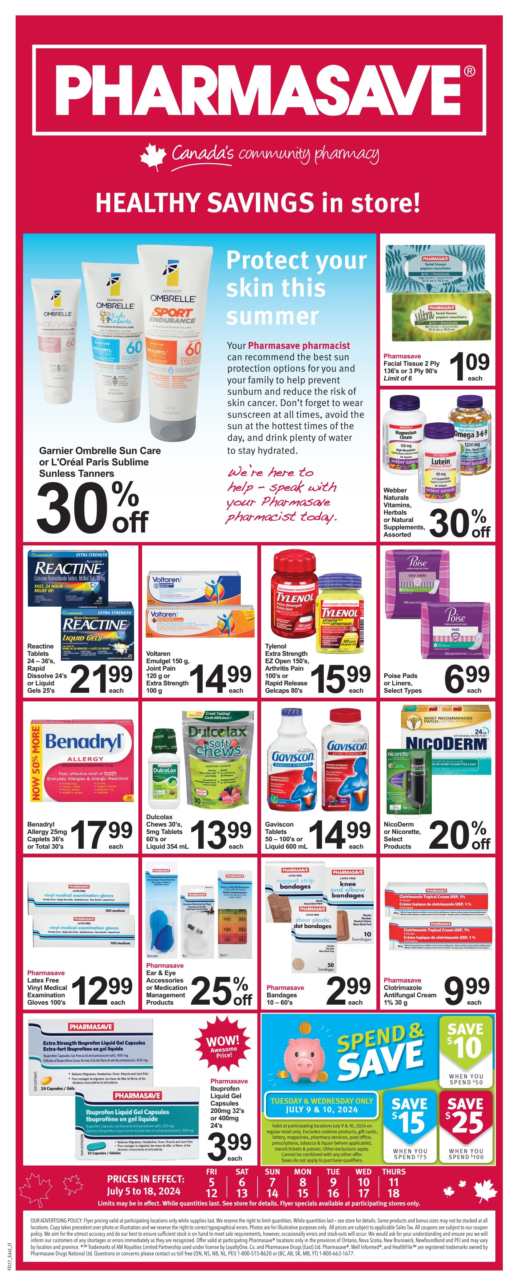 Pharmasave (ON) Flyer July 5 to 18