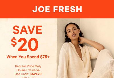 Joe Fresh Flyer July 4 to 10