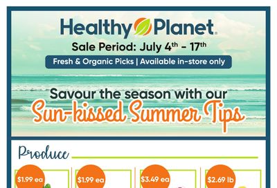 Healthy Planet Flyer July 4 to 17