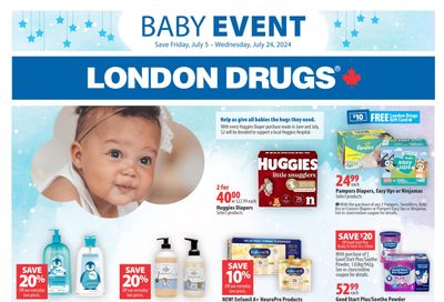 London Drugs Baby Event Flyer July 5 to 24