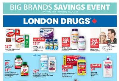 London Drugs Big Brands Savings Event Flyer July 5 to 24
