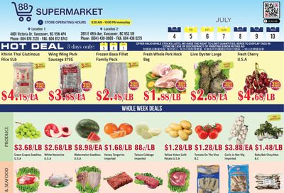 88 Supermarket Flyer July 4 to 10
