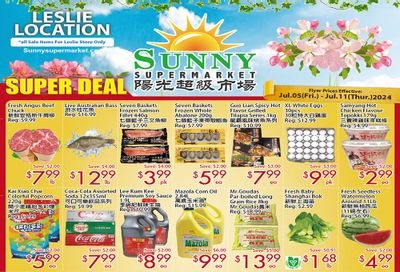 Sunny Supermarket (Leslie) Flyer July 5 to 11