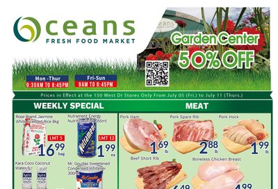 Oceans Fresh Food Market (West Dr., Brampton) Flyer July 5 to 11