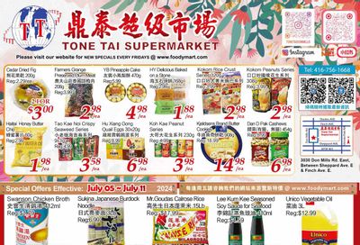 Tone Tai Supermarket Flyer July 5 to 11