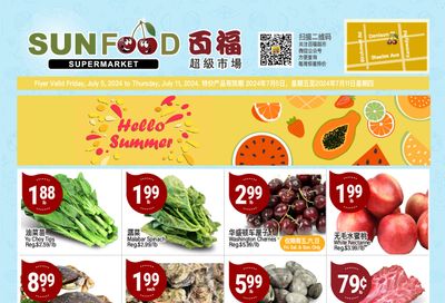 Sunfood Supermarket Flyer July 5 to 11