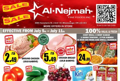 Alnejmah Fine Foods Inc. Flyer July 5 to 11