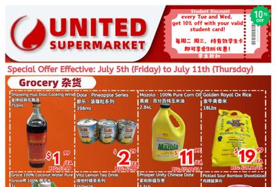 United Supermarket Flyer July 5 to 11