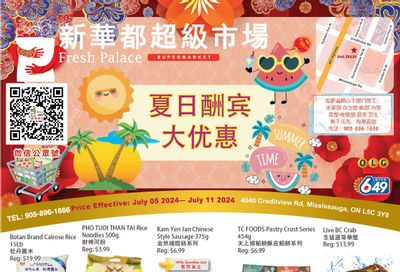 Fresh Palace Supermarket Flyer July 5 to 11