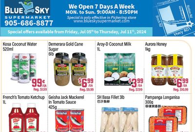 Blue Sky Supermarket (Pickering) Flyer July 5 to 11