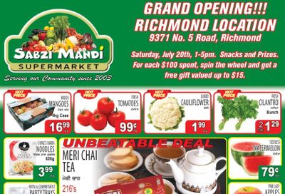 Sabzi Mandi Supermarket Flyer July 5 to 10