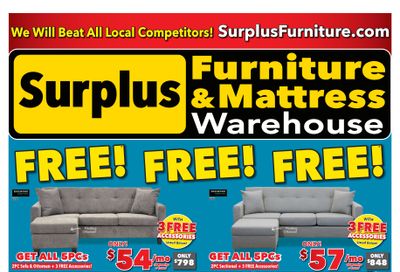 Surplus Furniture & Mattress Warehouse (Brandon & Winnipeg) Flyer July 8 to 28