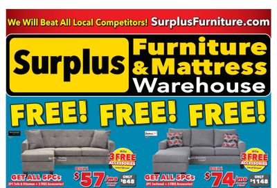 Surplus Furniture & Mattress Warehouse (St. John's) Flyer July 8 to 28