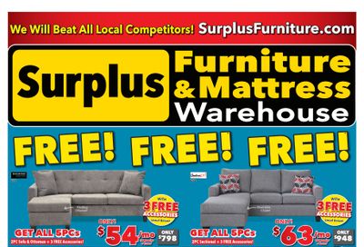 Surplus Furniture & Mattress Warehouse (Charlottetown) Flyer July 8 to 28