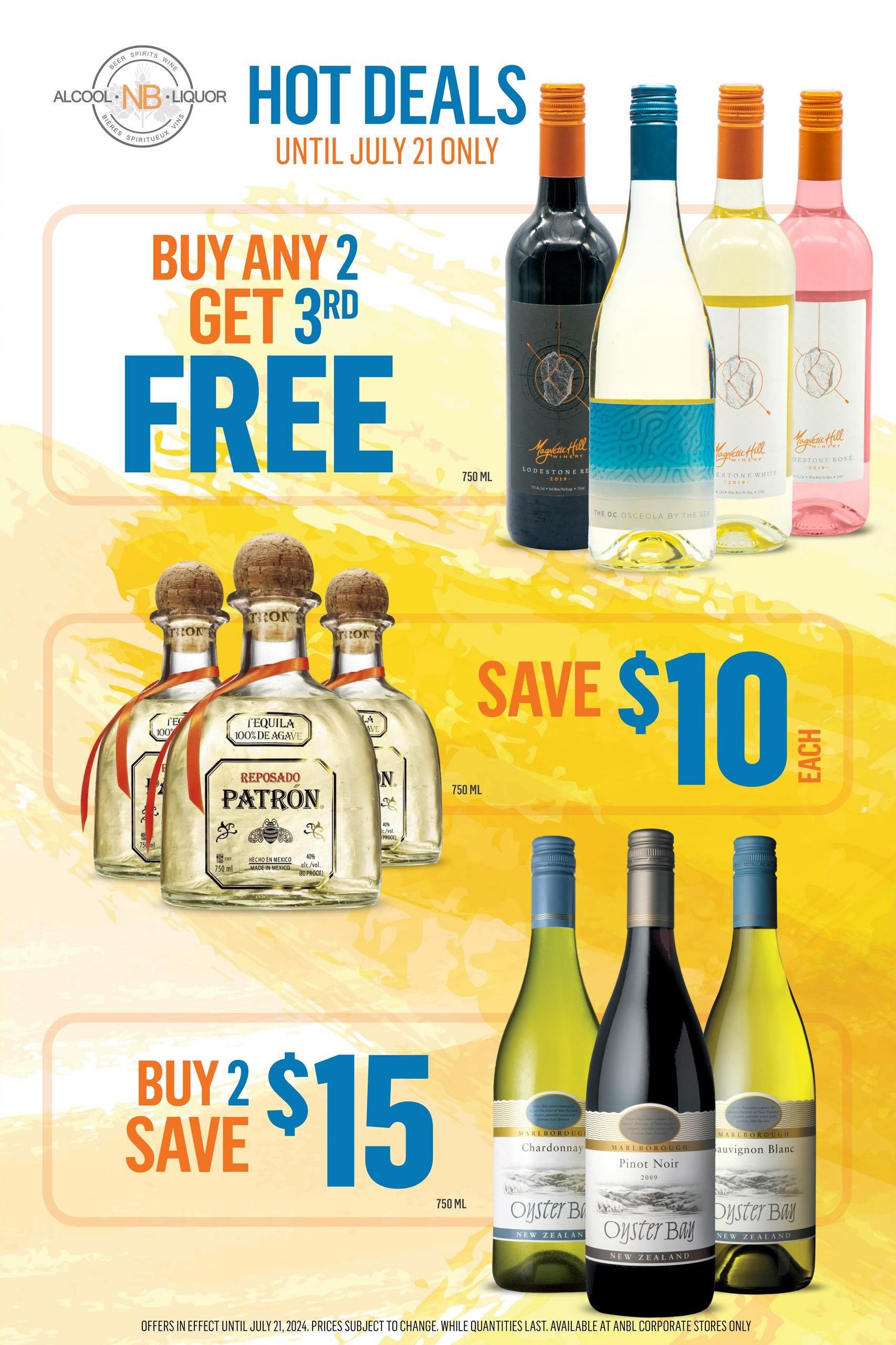 Alcool NB Liquor Flyer July 8 to 14