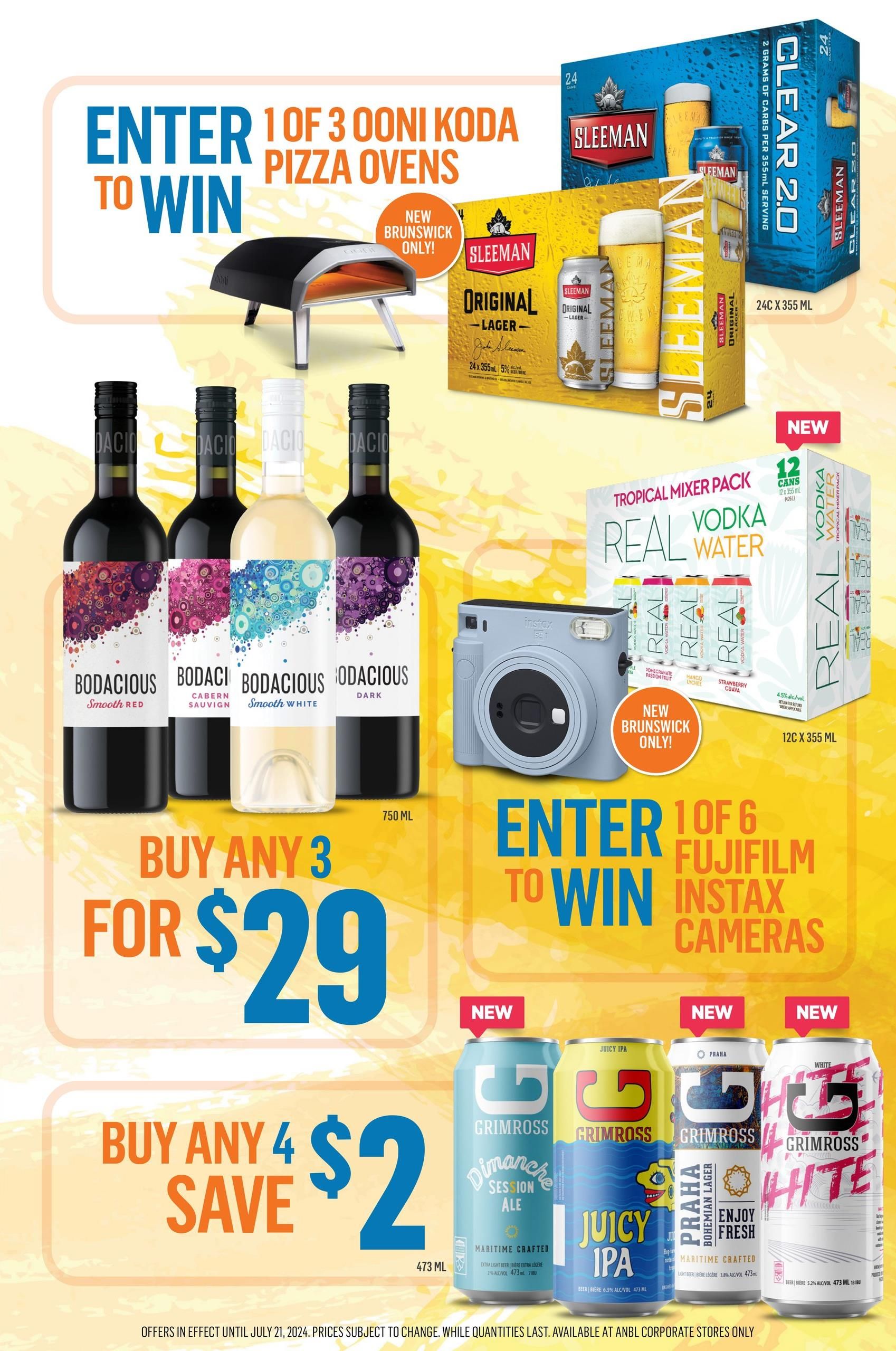 Alcool NB Liquor Flyer July 8 to 14