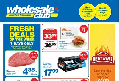 Wholesale Club (West) Flyer July 11 to 31