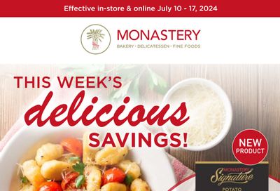 Monastery Bakery Flyer July 10 to 17