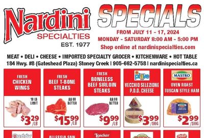 Nardini Specialties Flyer July 11 to 17