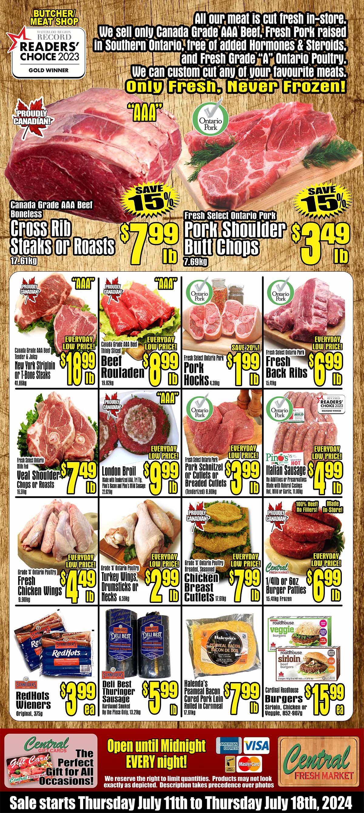 Central Fresh Market Flyer July 11 to 18