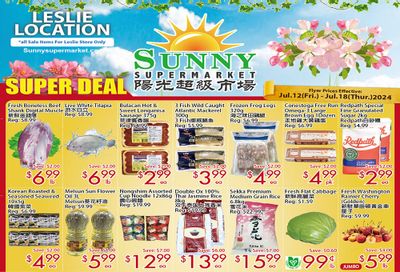 Sunny Supermarket (Leslie) Flyer July 12 to 18