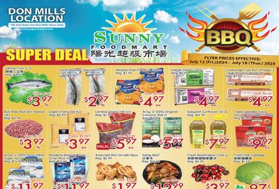 Sunny Foodmart (Don Mills) Flyer July 12 to 18