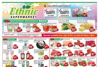 Ethnic Supermarket (Guelph) Flyer July 12 to 18