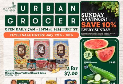 Urban Grocer Flyer July 12 to 18