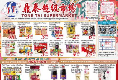 Tone Tai Supermarket Flyer July 12 to 18