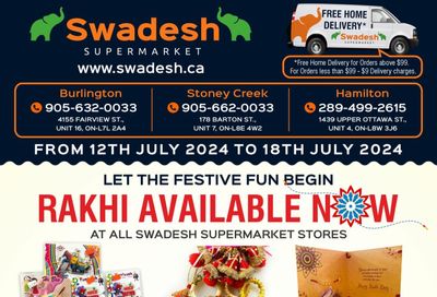 Swadesh Supermarket Flyer July 12 to 18