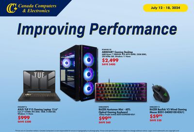 Canada Computers Flyer July 12 to 18