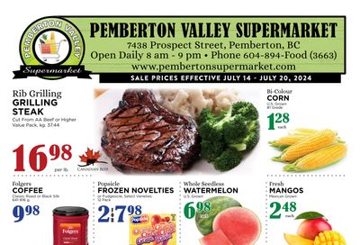 Pemberton Valley Supermarket Flyer July 14 to 20