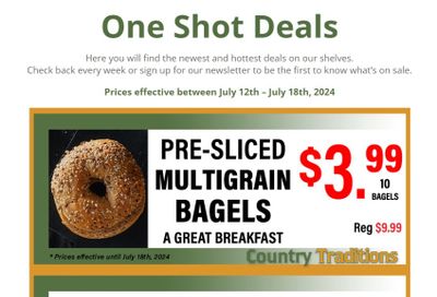 Country Traditions One-Shot Deals Flyer July 12 to 18