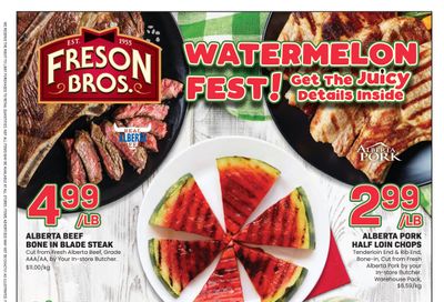 Freson Bros. Flyer July 19 to 25