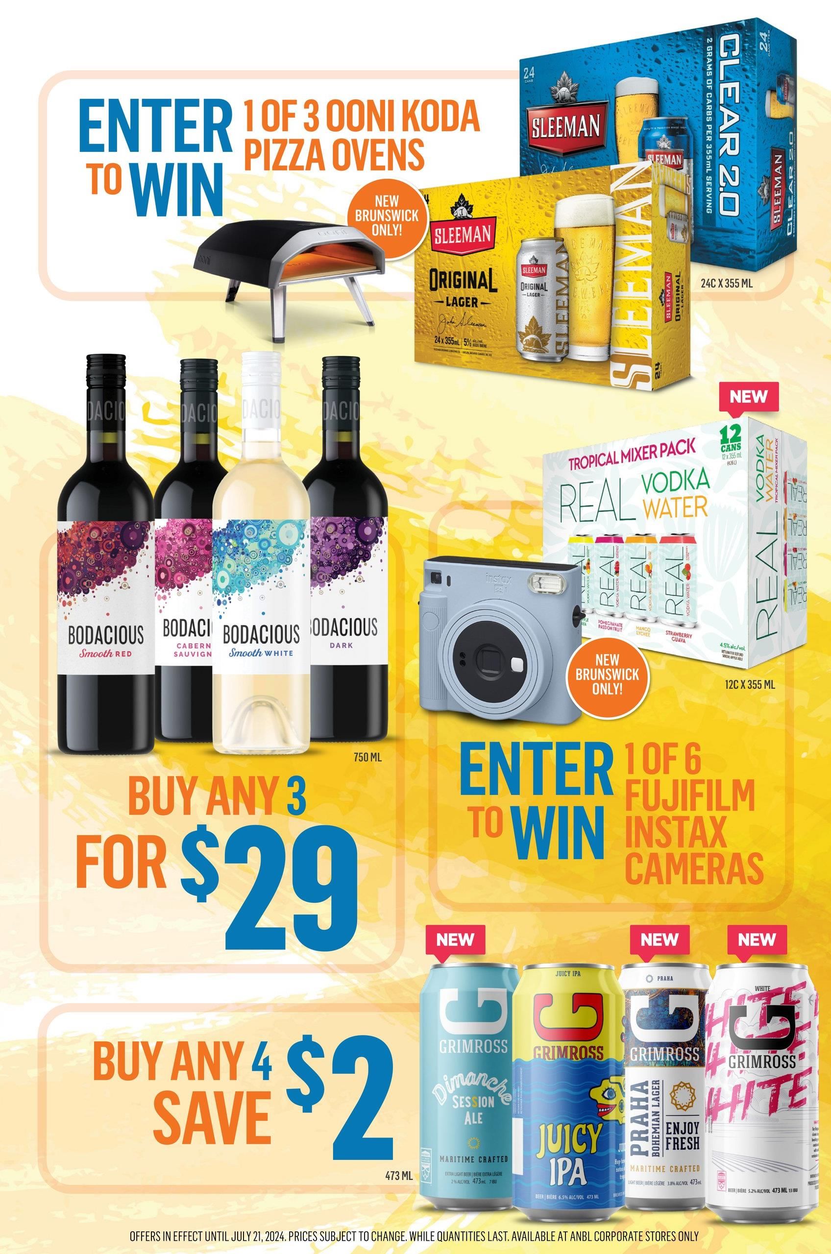 Alcool NB Liquor Flyer July 15 to 21
